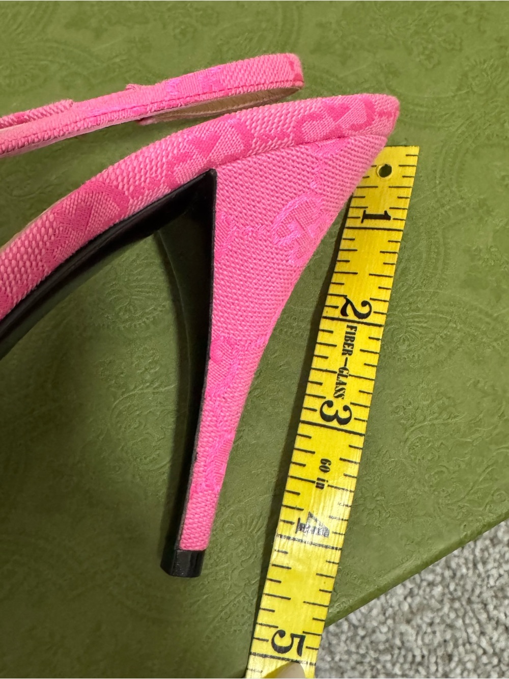 Gucci Hot Pink Horsebit Slingback Pointed-Toe Heels. - Picture 10 of 13